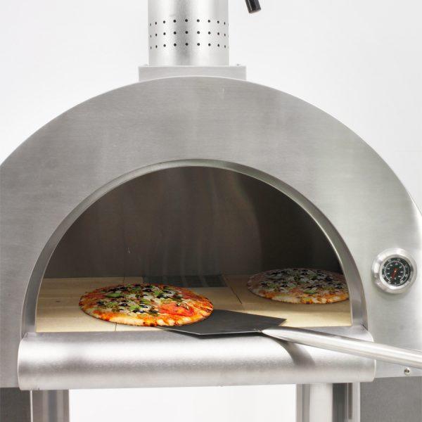 Nella 32" Stainless Steel Wood Fired Pizza Oven With Stand