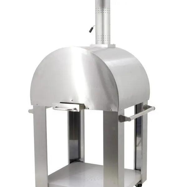 Nella 32" Stainless Steel Wood Fired Pizza Oven With Stand