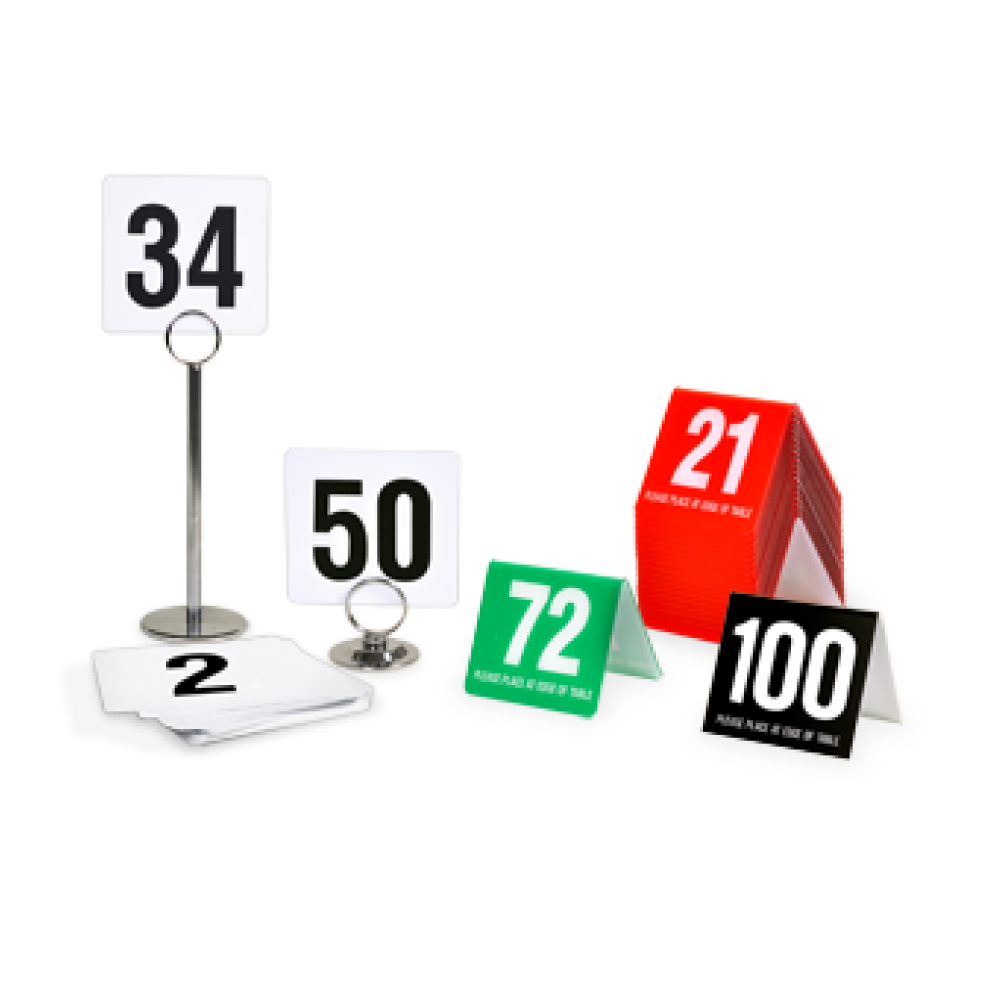 Restaurant Table Numbers