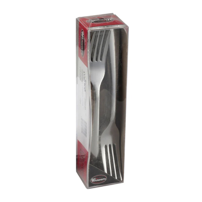 Winco 0082-05 7" Windsor Stainless Steel Dinner Fork - 24/Case