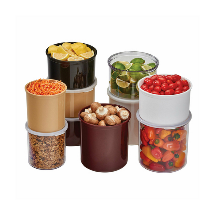 Cambro 1.5 Qt Round Polypropylene Crock with Lid