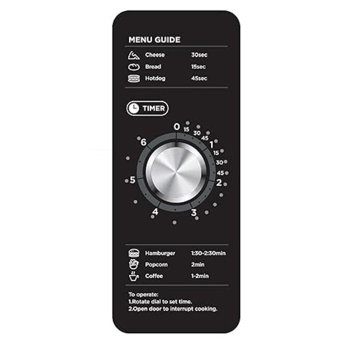 Midea 1025F0A Light-Duty Commercial Microwave Oven with Dial Control - 1000W