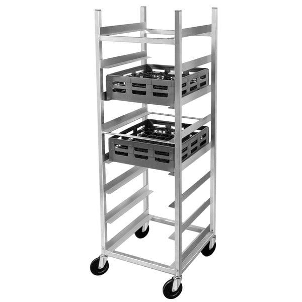 Channel GRR-8 8-Tier Heavy Duty Glass Rack Cart with 8" Spacing