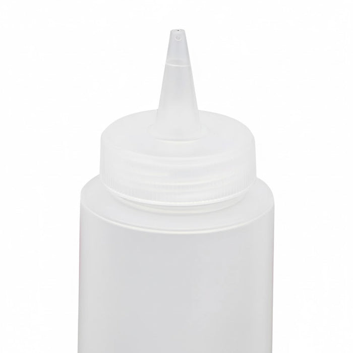 Browne 8 Oz. Clear Squeeze Bottle - 12/Case - 1102