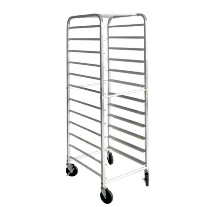 Nella 12-Tier Aluminum Pan Rack / Bun Tray Rack with Curved Top - 13504