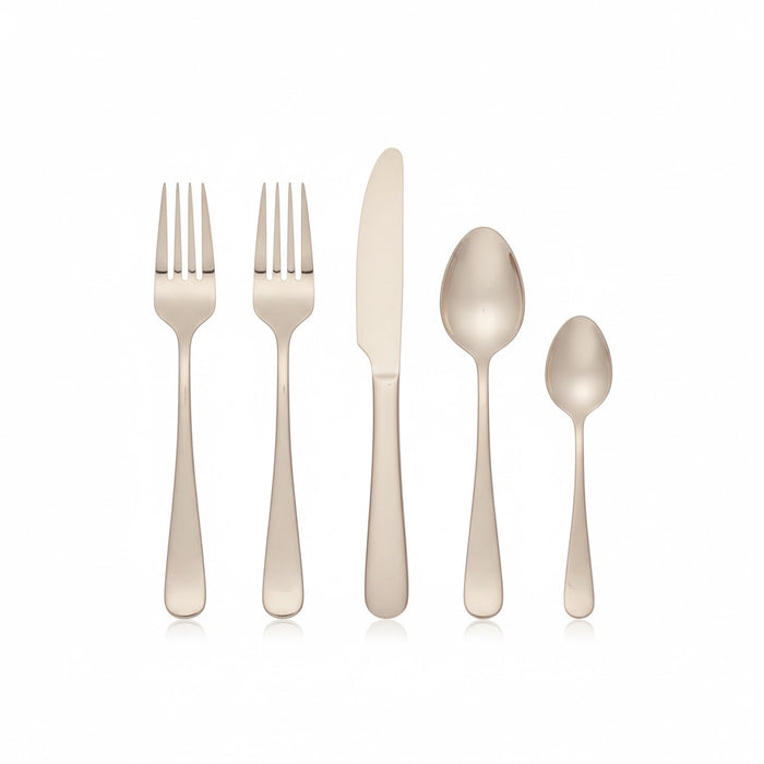 Tableware Cutlery 7" Amefa Austin Champagne PVD Dessert Fork - 12/Case - 1410AVB000340
