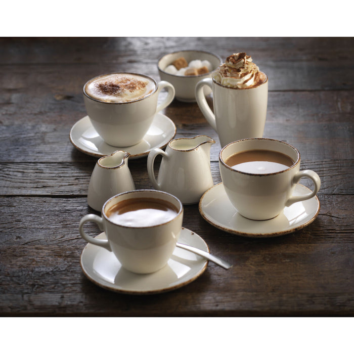 Steelite Brown Dapple 10" Ceramic Coupe Plate - 24/Case - 17140566