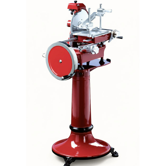 Nella Red Pedestal Stand for 12" Volano Meat Slicers (13634 and 26073) - 18986