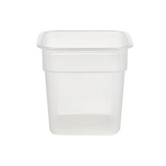 Cambro 1SFSPROPP190 CamSquares® FreshPro 1 Qt Translucent Square Food Storage Container