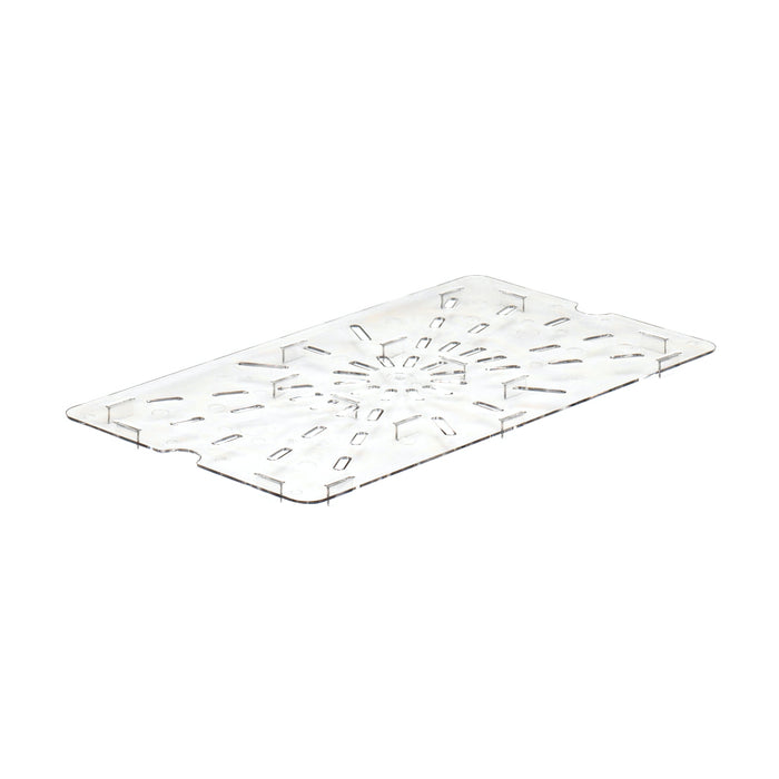 Cambro Camwear Clear Drain Shelf for Full Size Steam Table Pans - 10CWD135