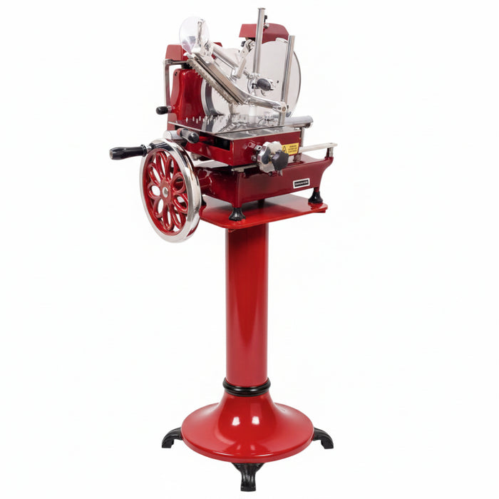 Trento 10" Blade Volano Manual Meat Slicer with Flower Flywheel - 26072