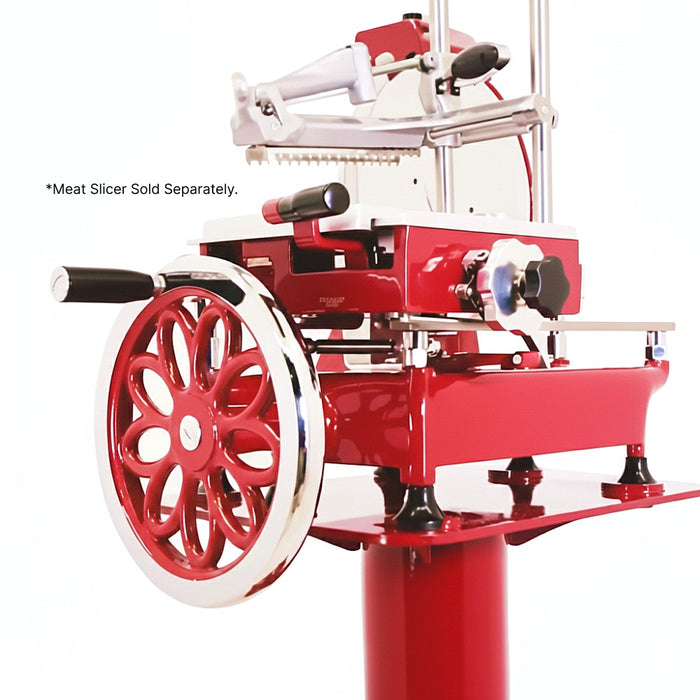 Nella Red Pedestal Stand for 10" Volano Meat Slicers (20013 and 26072) - 20014
