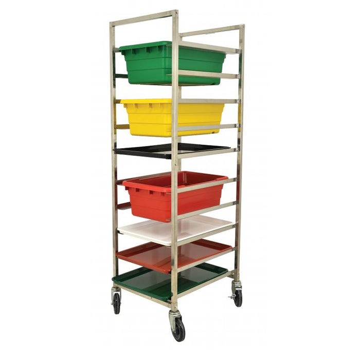 Nella 10-Tier High Boy Mobile Stainless Steel Universal Lug Box Rack - 27542