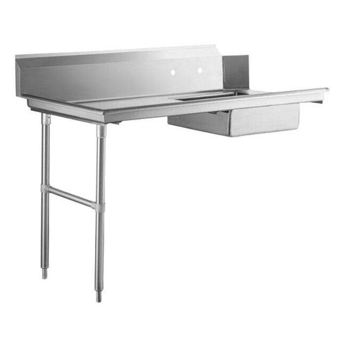 Nella 48" Left Side Soiled Dish Table with Sink - 28484