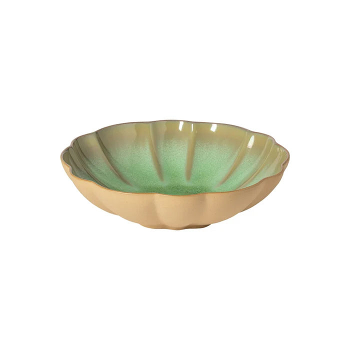 Costa Nova 37.5 Oz. Marrakesh Eucalyptus Green Round Stoneware Soup/Pasta Plate - 6/Case - 2IHP232-EUC