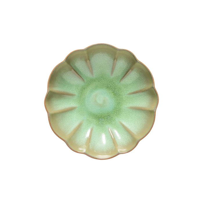 Costa Nova 37.5 Oz. Marrakesh Eucalyptus Green Round Stoneware Soup/Pasta Plate - 6/Case - 2IHP232-EUC