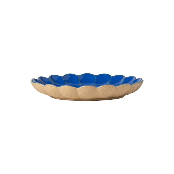 Costa Nova 8.66" Marrakesh Ciel Blue Round Stoneware Salad/Dessert Plate - 6/Case - 2KEP221E-CIE