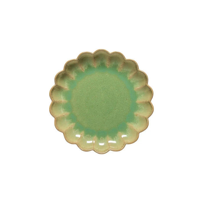 Costa Nova 8.66" Marrakesh Eucalyptus Green Round Stoneware Salad/Dessert Plate - 6/Case - 2KEP221E-EUC