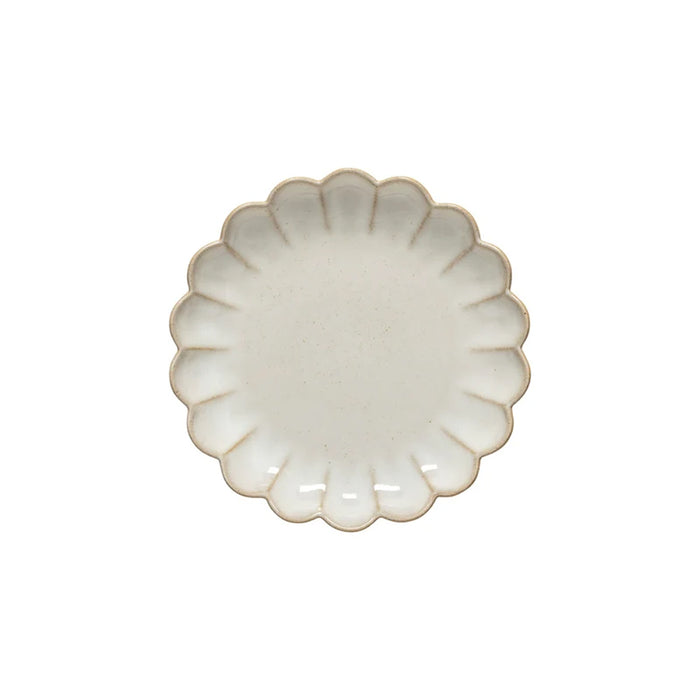 Costa Nova 8.66" Marrakesh Sable White Round Stoneware Salad/Dessert Plate - 6/Case - 2KEP221E-SBL