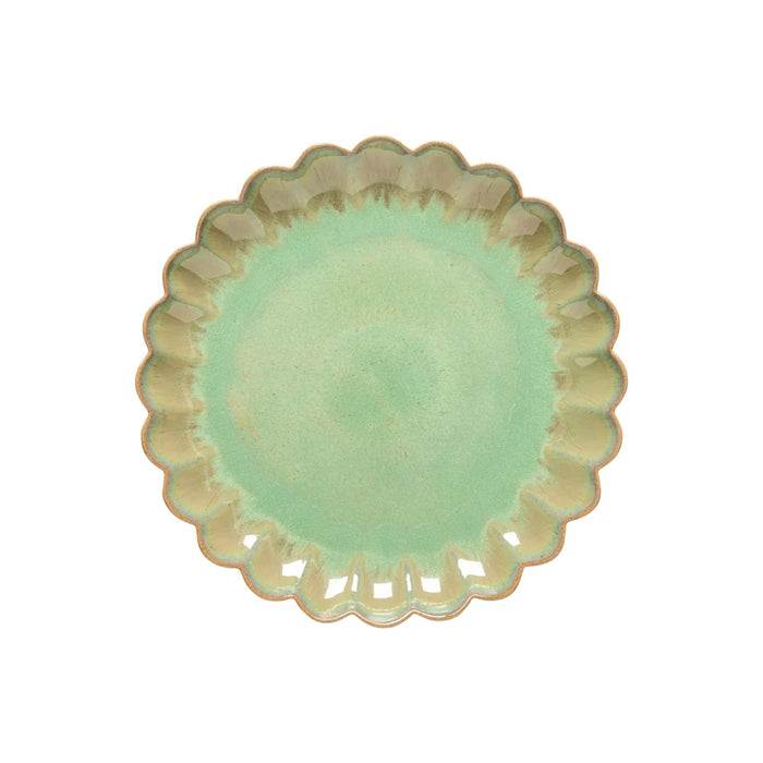Costa Nova 10.87" Marrakesh Eucalyptus Green Round Stoneware Dinner Plate - 6/Case - 2KEP281E-EUC