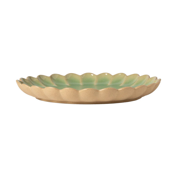 Costa Nova 10.87" Marrakesh Eucalyptus Green Round Stoneware Dinner Plate - 6/Case - 2KEP281E-EUC