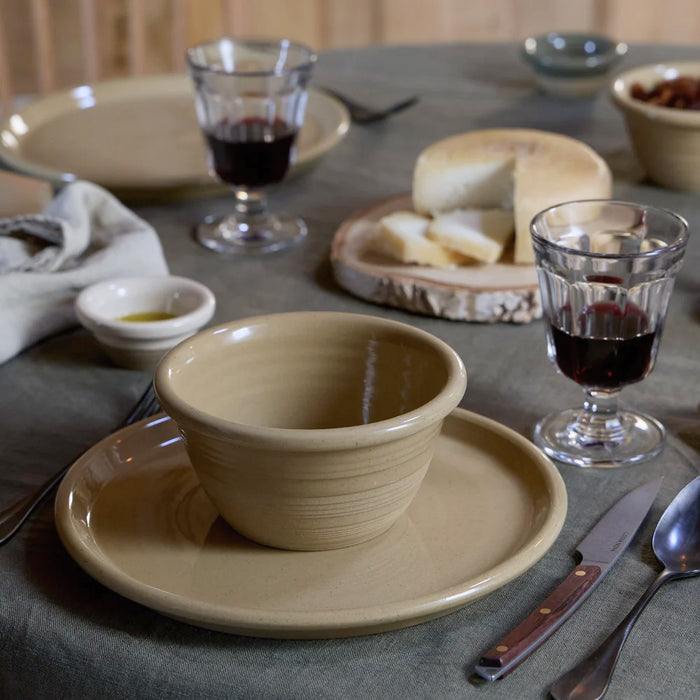 Costa Nova 1.4 Oz. Scotia Vanilla Beige Round Stoneware Ramekin - 6/Case - 2KSN081-VAN