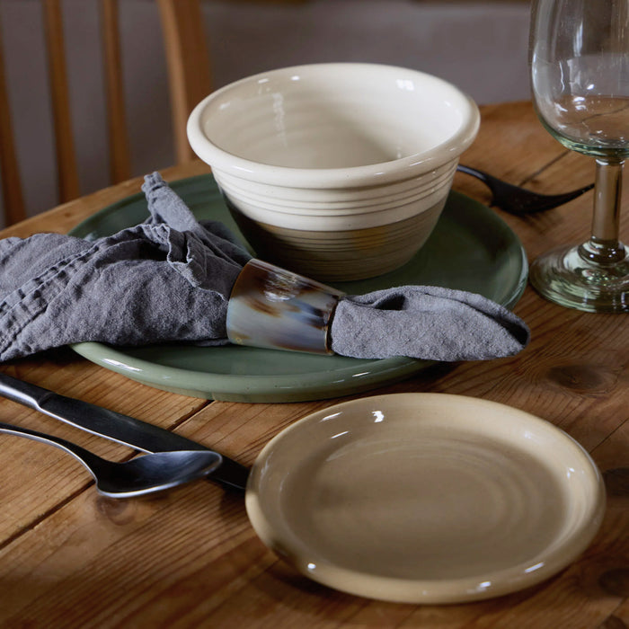 Costa Nova 9.75 Oz. Scotia Vanilla Beige Round Stoneware Bouillon Bowl - 6/Case - 2KSS131-VAN