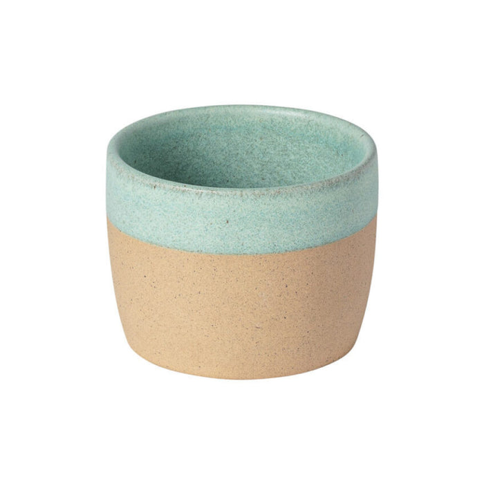 Costa Nova 2.25 Oz. Arenito Aqua Blue Stoneware Espresso Cup - 6/Case - 2LNC062-AQU