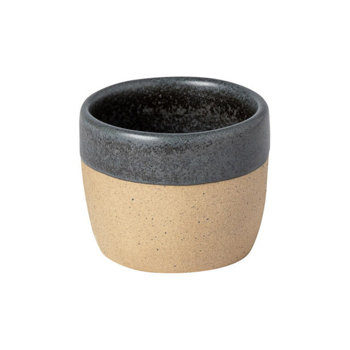 Costa Nova 2.25 Oz. Arenito Charcoal Grey Stoneware Espresso Cup - 6/Case - 2LNC062-CHR