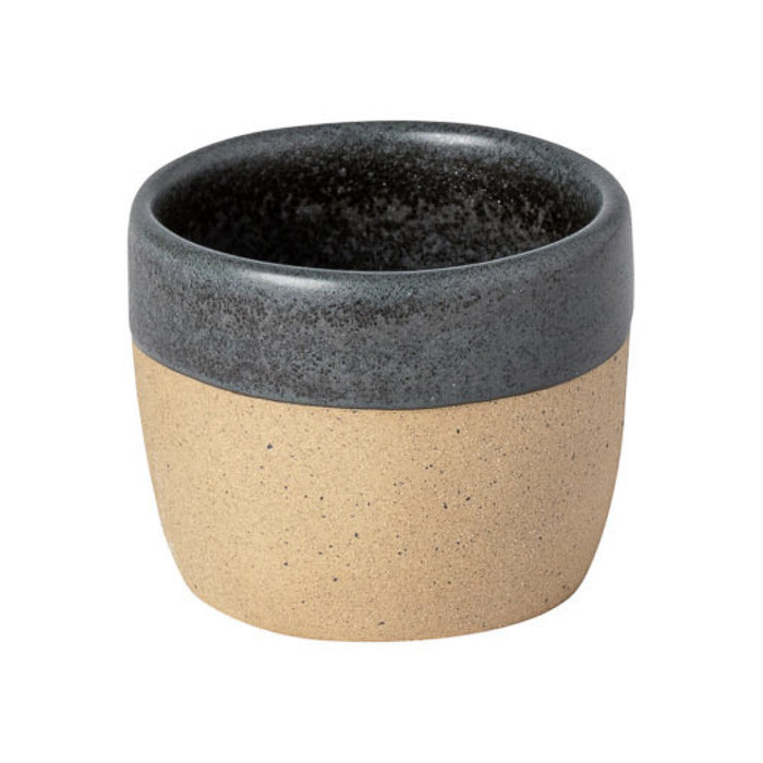 Costa Nova 6.75 Oz. Arenito Charcoal Grey Stoneware Lungo Cup - 6/Case - 2LNC092-CHR