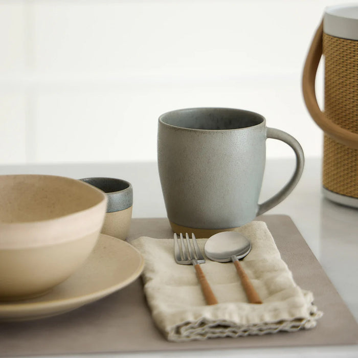 Costa Nova 15 Oz. Arenito Sage Green Stoneware Mug - 6/Case - 2LNC132-GRN