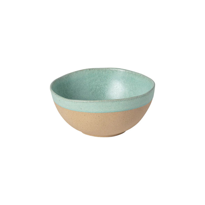 Costa Nova 22.6 Oz. Arenito Aqua Blue Round Stoneware Cereal/Latte Bowl - 6/Case - 2LNS161-AQU