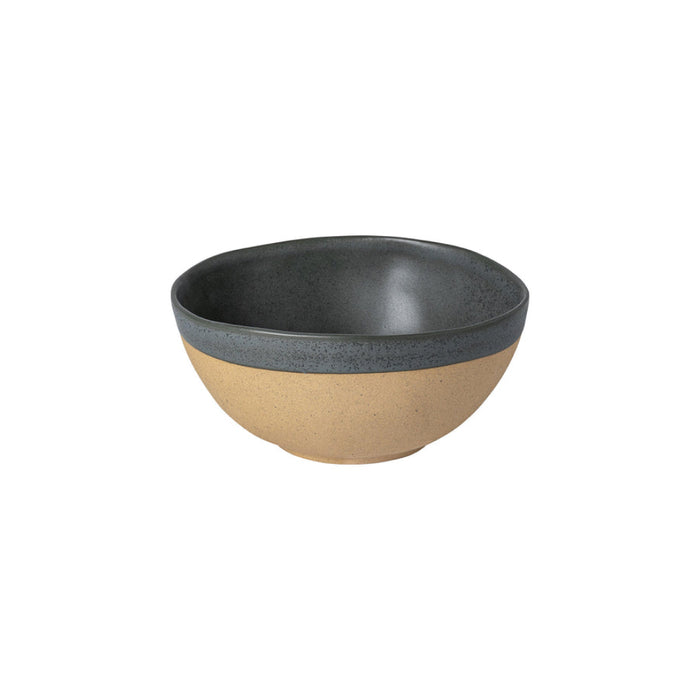 Costa Nova 22.6 Oz. Arenito Charcoal Grey Round Stoneware Cereal/Latte Bowl - 6/Case - 2LNS161-CHR