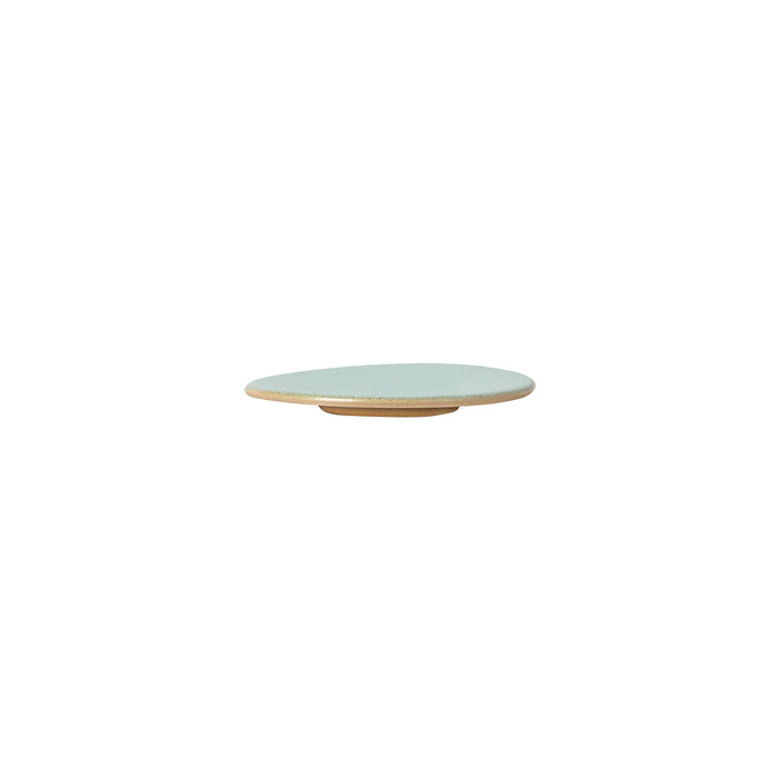Costa Nova 4.8" Arenito Aqua Blue Round Stoneware Appetizer Plate - 6/Case - 2RTP131-AQU