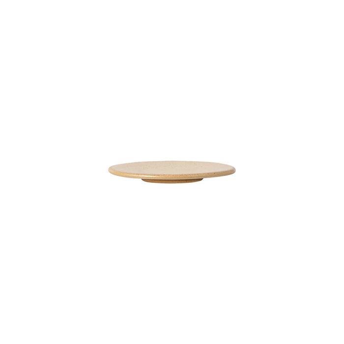 Costa Nova 4.8" Arenito Champagne Yellow Round Stoneware Appetizer Plate - 6/Case - 2RTP131-CHM