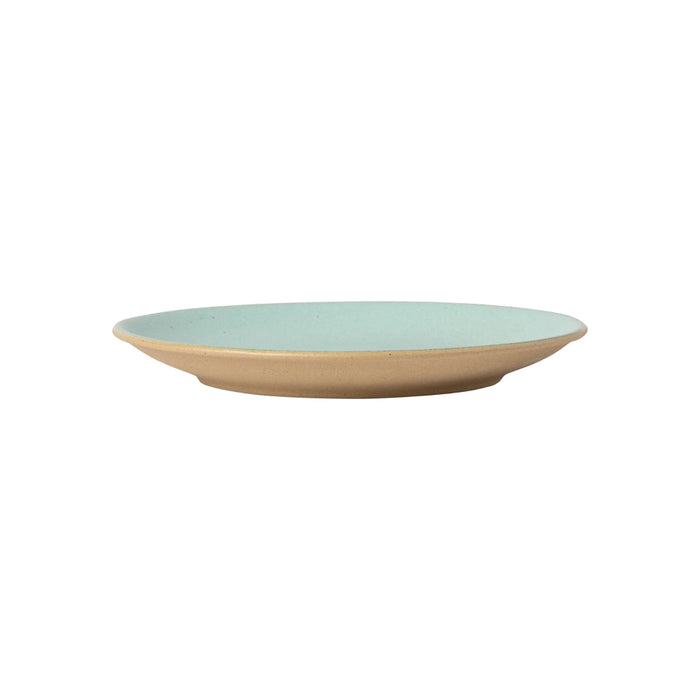 Costa Nova 8.6" Arenito Aqua Blue Round Stoneware Salad/Dessert Plate - 6/Case - 2RTP222-AQU