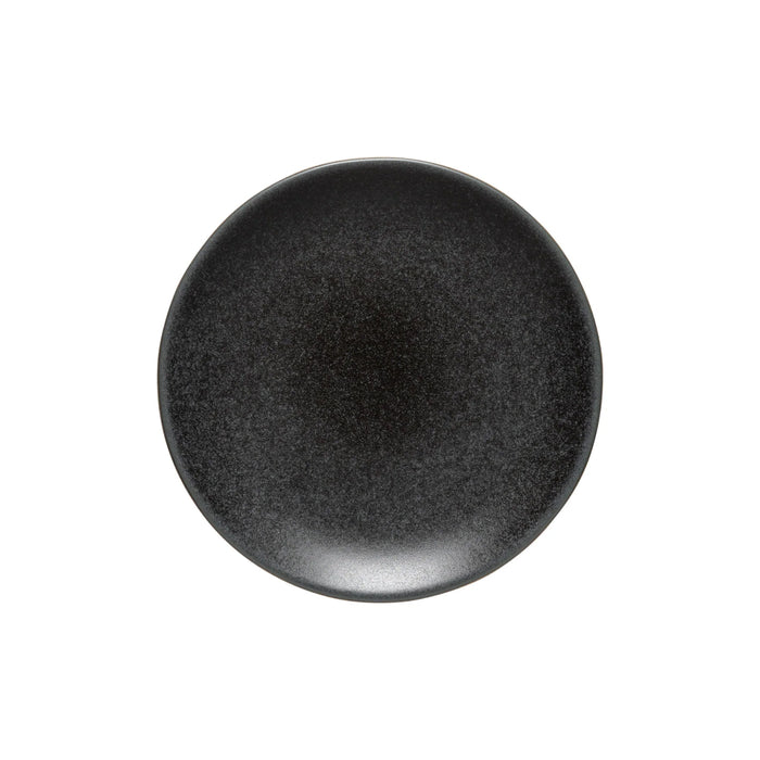 Costa Nova 8.6" Arenito Charcoal Grey Round Stoneware Salad/Dessert Plate - 6/Case - 2RTP222-CHR