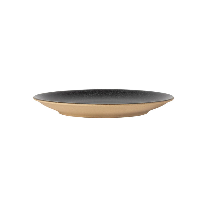 Costa Nova 8.6" Arenito Charcoal Grey Round Stoneware Salad/Dessert Plate - 6/Case - 2RTP222-CHR