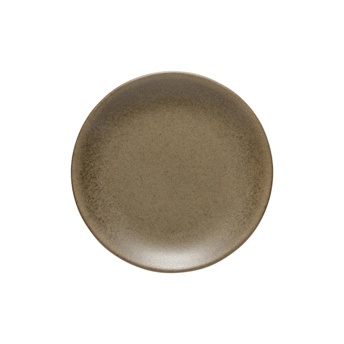Costa Nova 8.6" Arenito Olive Green Round Stoneware Salad/Dessert Plate - 6/Case - 2RTP222-OLV