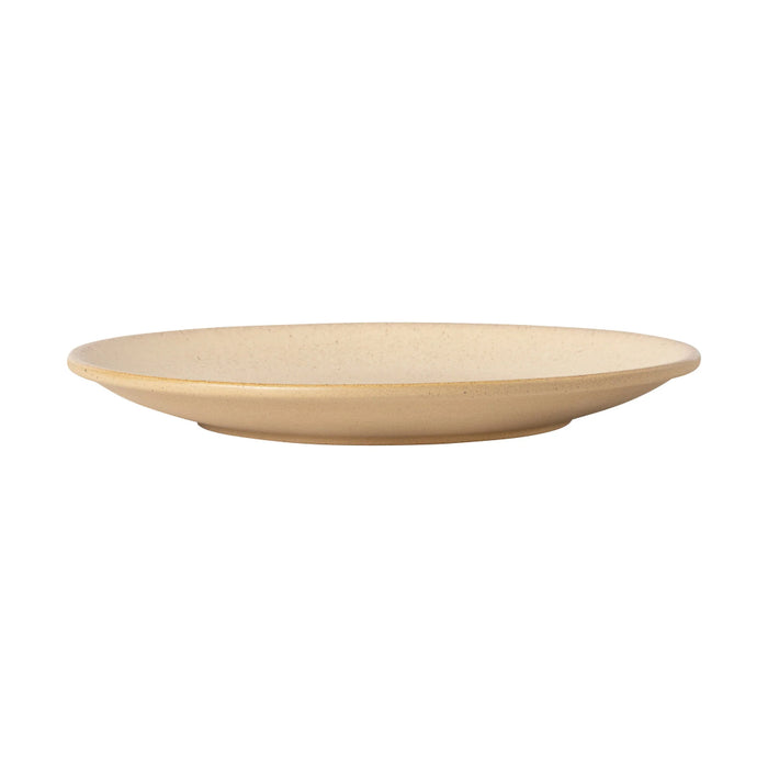 Costa Nova 10.8" Arenito Champagne Yellow Round Stoneware Dinner Plate - 6/Case - 2RTP282-CHM