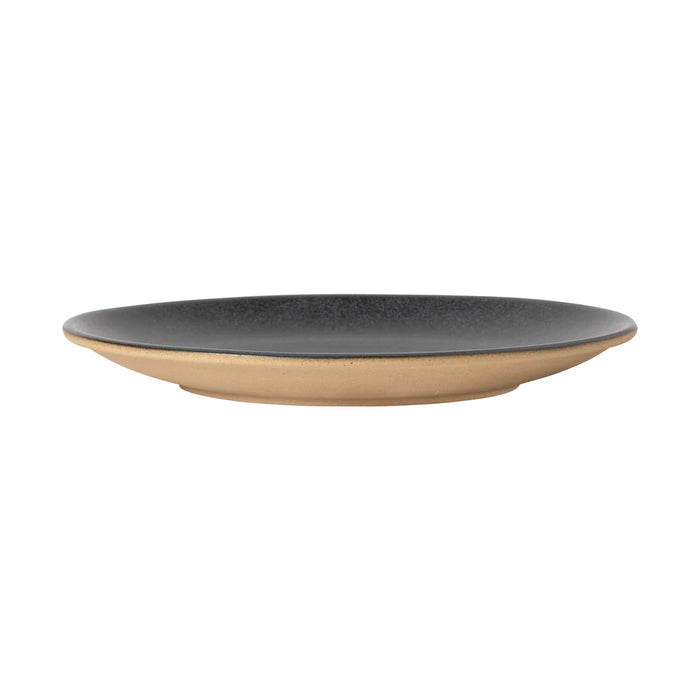 Costa Nova 10.8" Arenito Charcoal Grey Round Stoneware Dinner Plate - 6/Case - 2RTP282-CHR