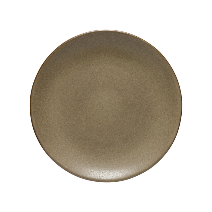 Costa Nova 10.8" Arenito Olive Green Round Stoneware Dinner Plate - 6/Case - 2RTP282-OLV