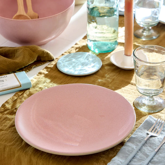 Costa Nova 10.8" Arenito Mauve Pink Round Stoneware Dinner Plate - 6/Case - 2RTP282-PNK