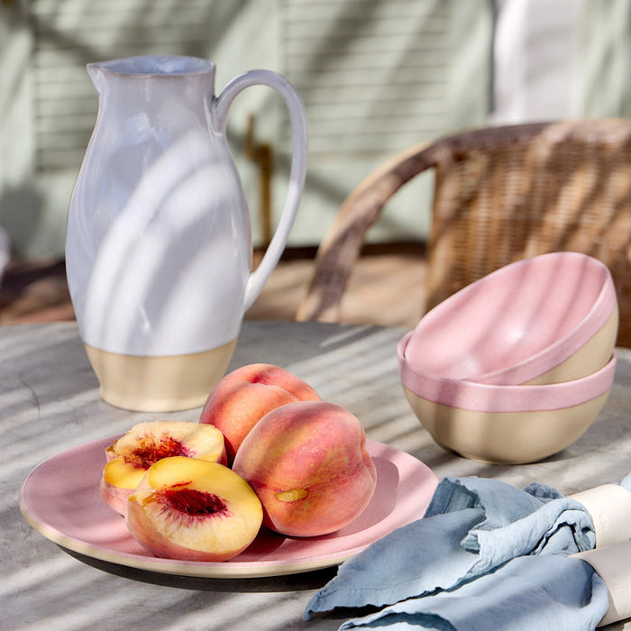Costa Nova 10.8" Arenito Mauve Pink Round Stoneware Dinner Plate - 6/Case - 2RTP282-PNK