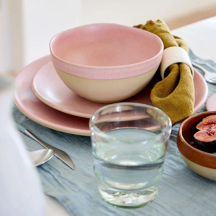 Costa Nova 10.8" Arenito Mauve Pink Round Stoneware Dinner Plate - 6/Case - 2RTP282-PNK