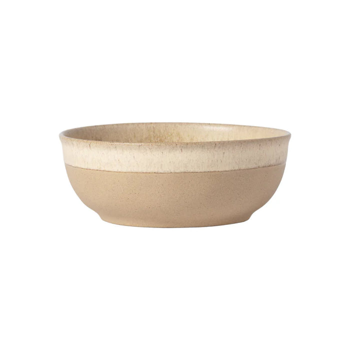 Costa Nova 7.25" Arenito Champagne Yellow Round Stoneware Poke Bowl - 2RTS192-CHM