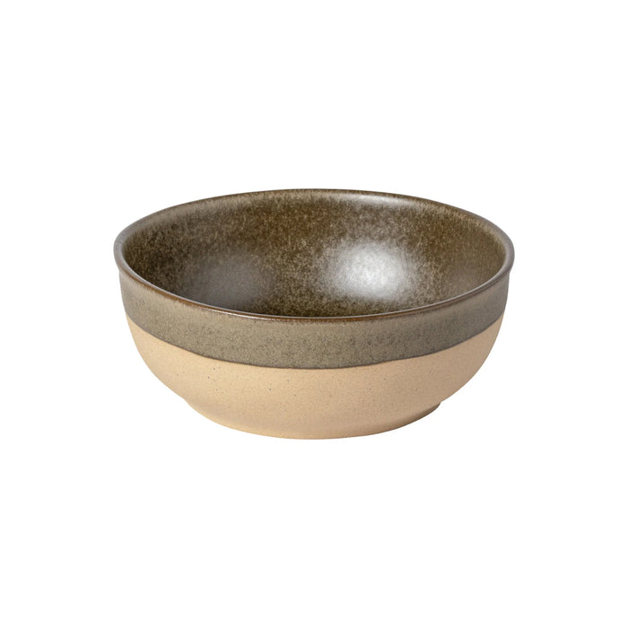 Costa Nova 7.25" Arenito Olive Green Round Stoneware Poke Bowl - 2RTS192-OLV