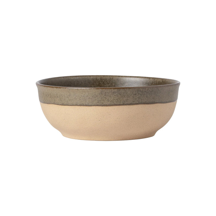 Costa Nova 7.25" Arenito Olive Green Round Stoneware Poke Bowl - 2RTS192-OLV