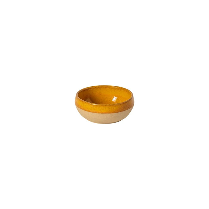 Costa Nova 4.4 Oz. Marrakesh Cumin Yellow Round Stoneware Dip Bowl - 6/Case - 2VGN101-CMN