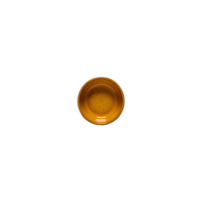 Costa Nova 4.4 Oz. Marrakesh Cumin Yellow Round Stoneware Dip Bowl - 6/Case - 2VGN101-CMN